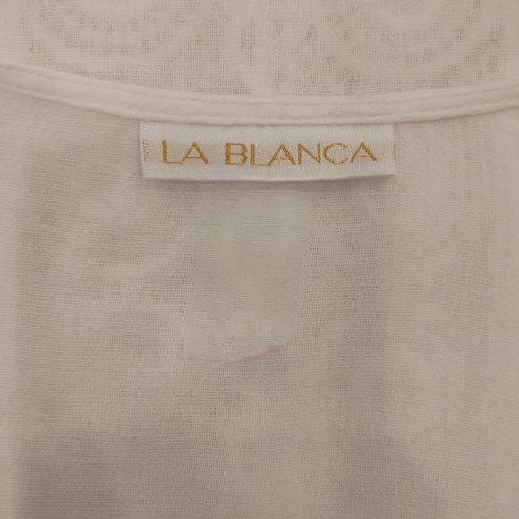 LA BLANCA Coverup, White L - Picture 13 of 14